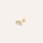Piercing Orecchio Tragus Helix Conch Bon Ton Oro Giallo Cubic Zirconia