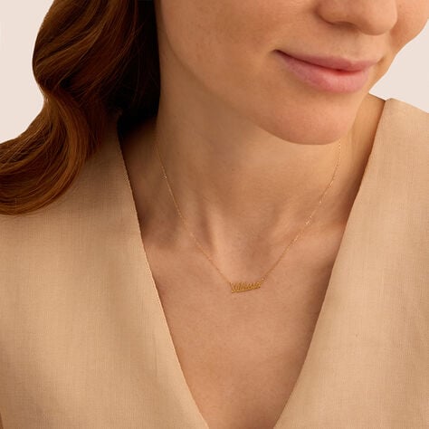 Collana Alessia Gold Names Oro Giallo - Collane Unisex | Stroili