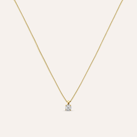Collana Punto Luce Diamotion Oro Giallo Diamante - Collane Punto Luce Donna | Stroili