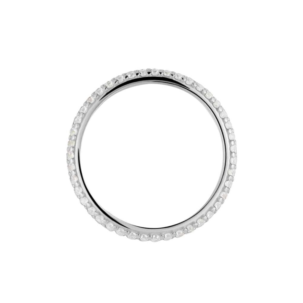 Anello Eternity Claire Oro Bianco Cubic Zirconia - Anelli Eternity Donna | Stroili