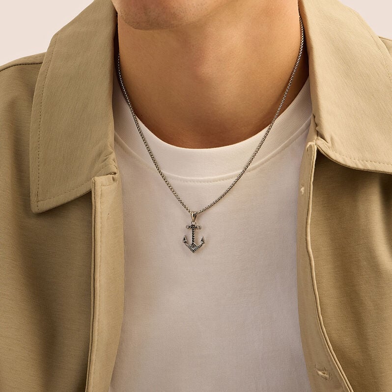 Collana Man Code Acciaio Cubic Zirconia - Collane Uomo | Stroili