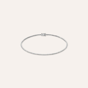 Tennis in oro bianco e diamanti 0.25 ct