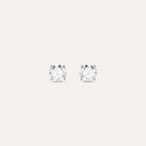 Orecchini Lobo Punto Luce Silver Elegance Argento Rodiato Cubic Zirconia - Orecchini a Lobo Donna | Stroili