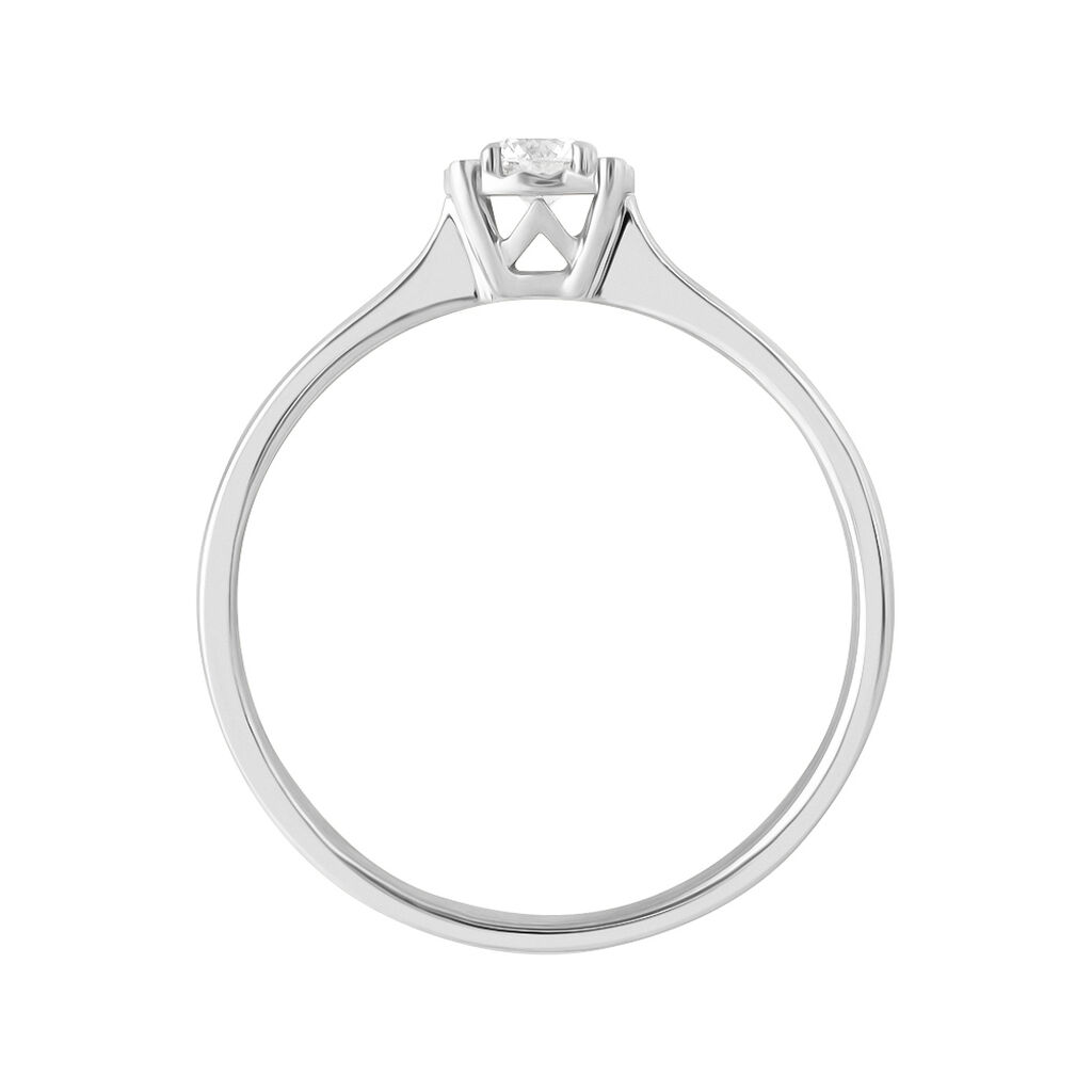 Anello Solitario Valentino Diamotion Oro Bianco Diamante