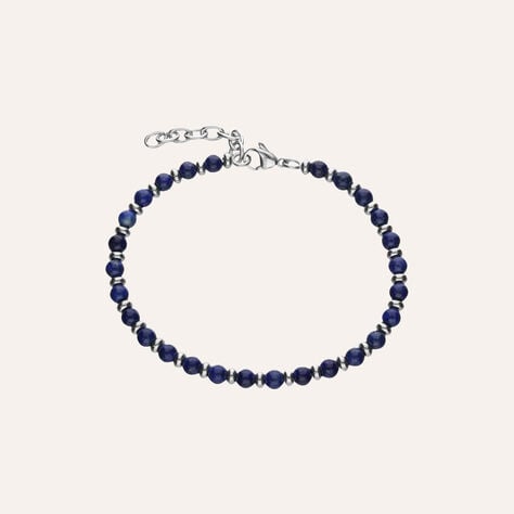 Bracciale Acciaio Lapislazzuli 19+3cm - Bracciali Uomo | Stroili