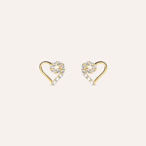 Orecchini Lobo Bon Ton Oro Giallo Cubic Zirconia - Orecchini a Lobo Donna | Stroili