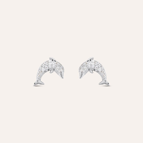 Orecchini Lobo Silver Moments Argento Rodiato Cubic Zirconia - Orecchini a Lobo Donna | Stroili
