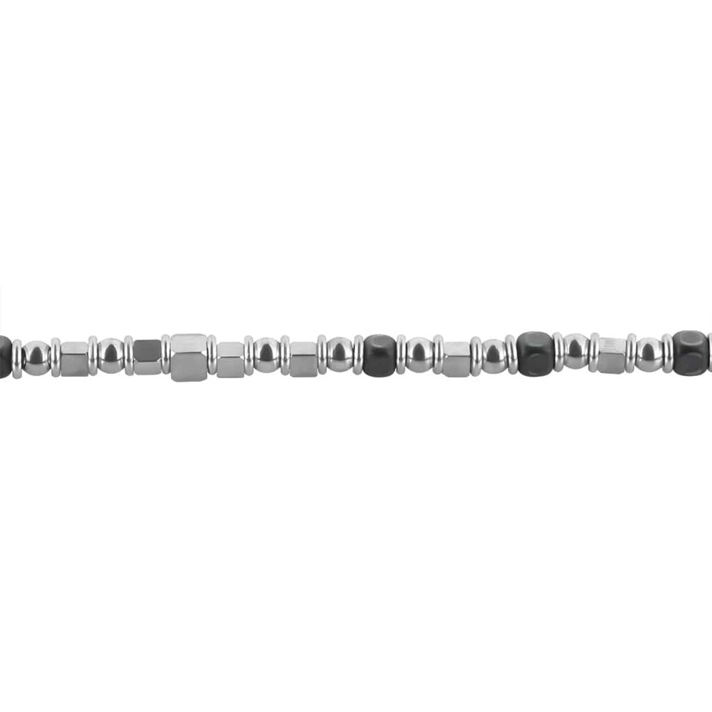 Bracciale Man Code Acciaio Ematite - Bracciali Uomo | Stroili
