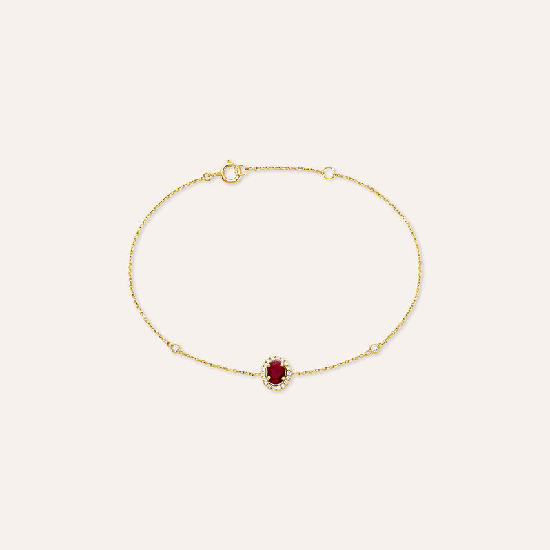 Bracciale Charlotte Oro Giallo Rubino Diamante - Bracciali Donna | Stroili