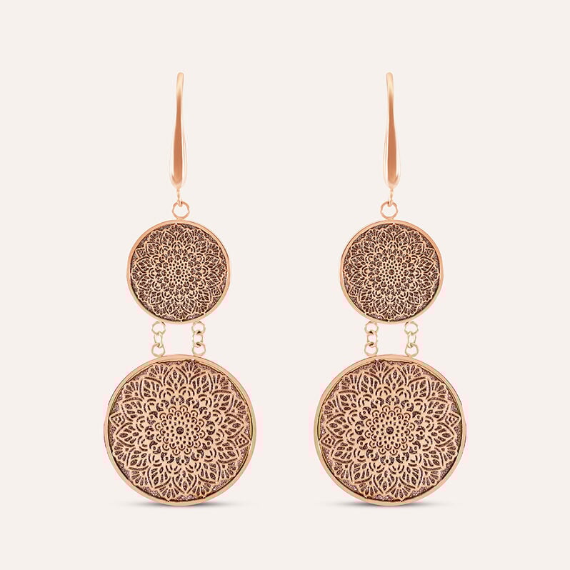 Orecchini Pendenti Aura Acciaio Rosa - Orecchini Pendenti Donna | Stroili