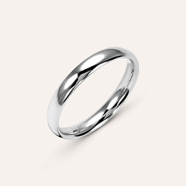 Fede Comoda Leggera 3 mm Oro Bianco