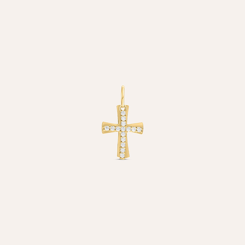 Pendente Holy Oro Giallo Cubic Zirconia