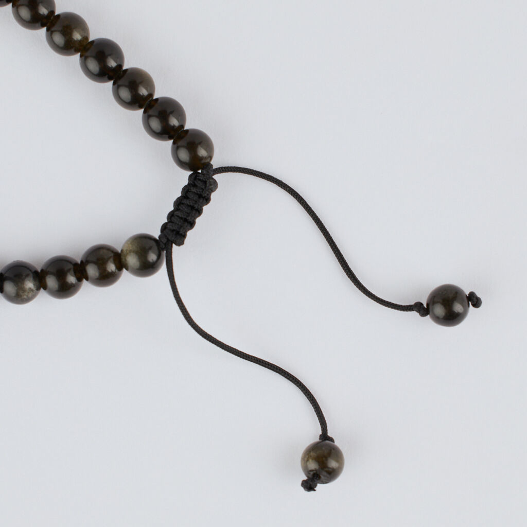 Bracciale Man Code Ottone Nero Turchese Ossidiana