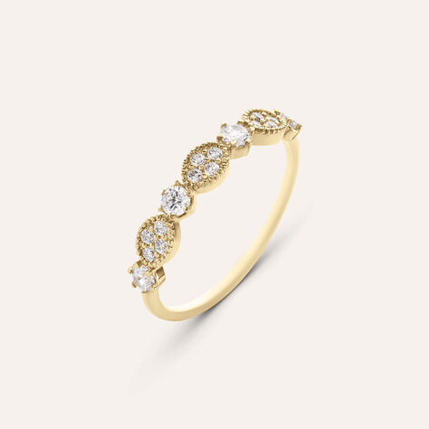 Anello Fantasia Golden Dream Placcato Oro Giallo Cubic Zirconia - Anelli con Pietre Donna | Stroili