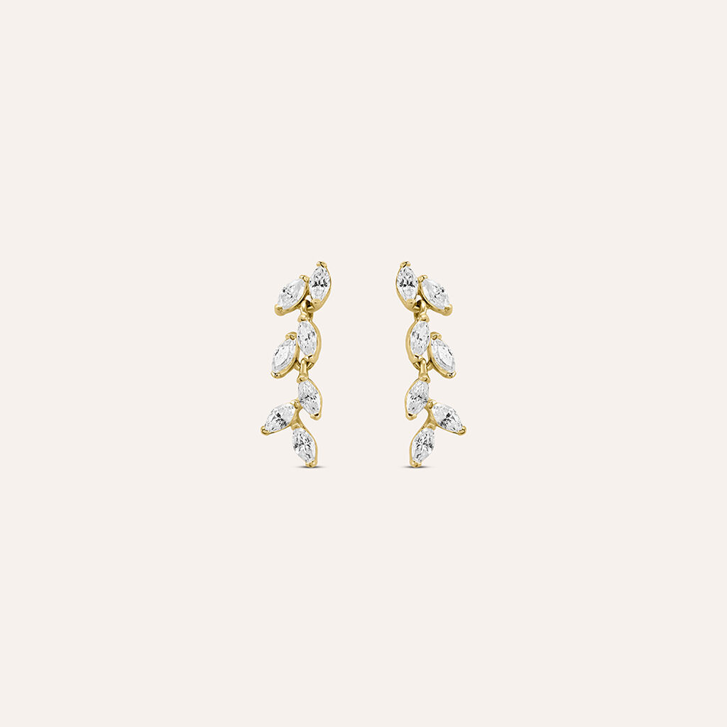 Orecchini Pendenti Claire Oro Giallo Cubic Zirconia