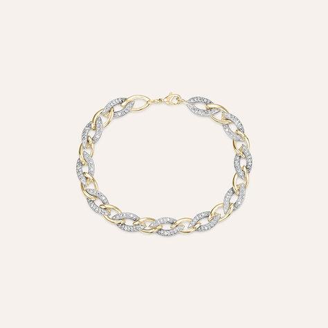 Philip Jones Bracciale Mamma Placcato Oro Con Cristalli Zircondia - Gioiello Elegante Per Madre, Regalo Unico E Brillante