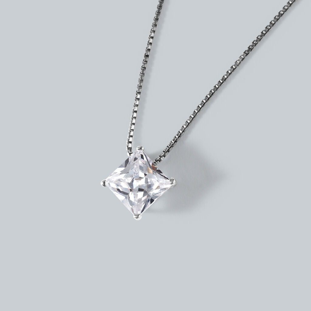 Collana Punto Luce Silver Elegance Argento Rodiato Cubic Zirconia - Collane Punto Luce Donna | Stroili