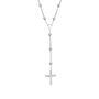 Collana Rosario Silver Collection Argento Rodiato Cubic Zirconia