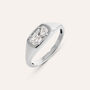 Anello Solitario Desideria Argento Nobile Rodiato Cubic Zirconia