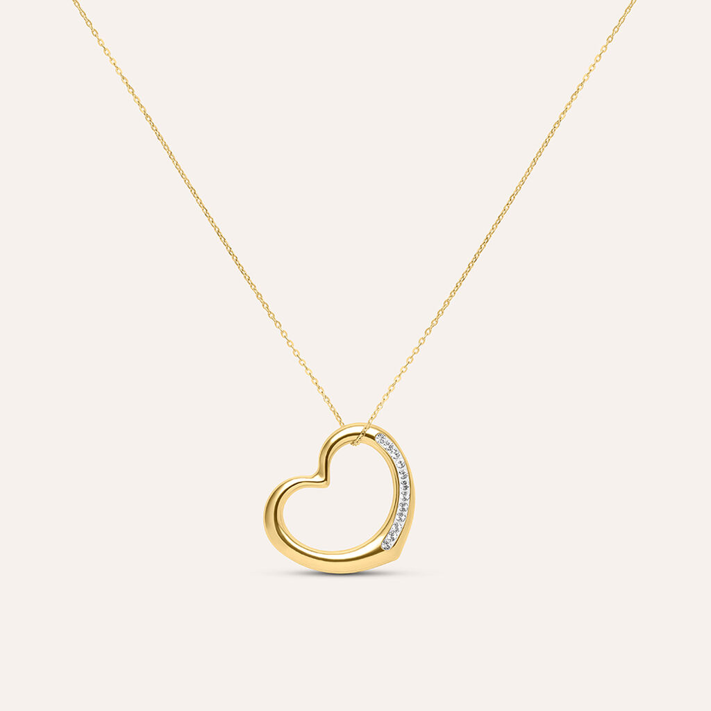 Collana Christelle Oro Giallo Cristallo