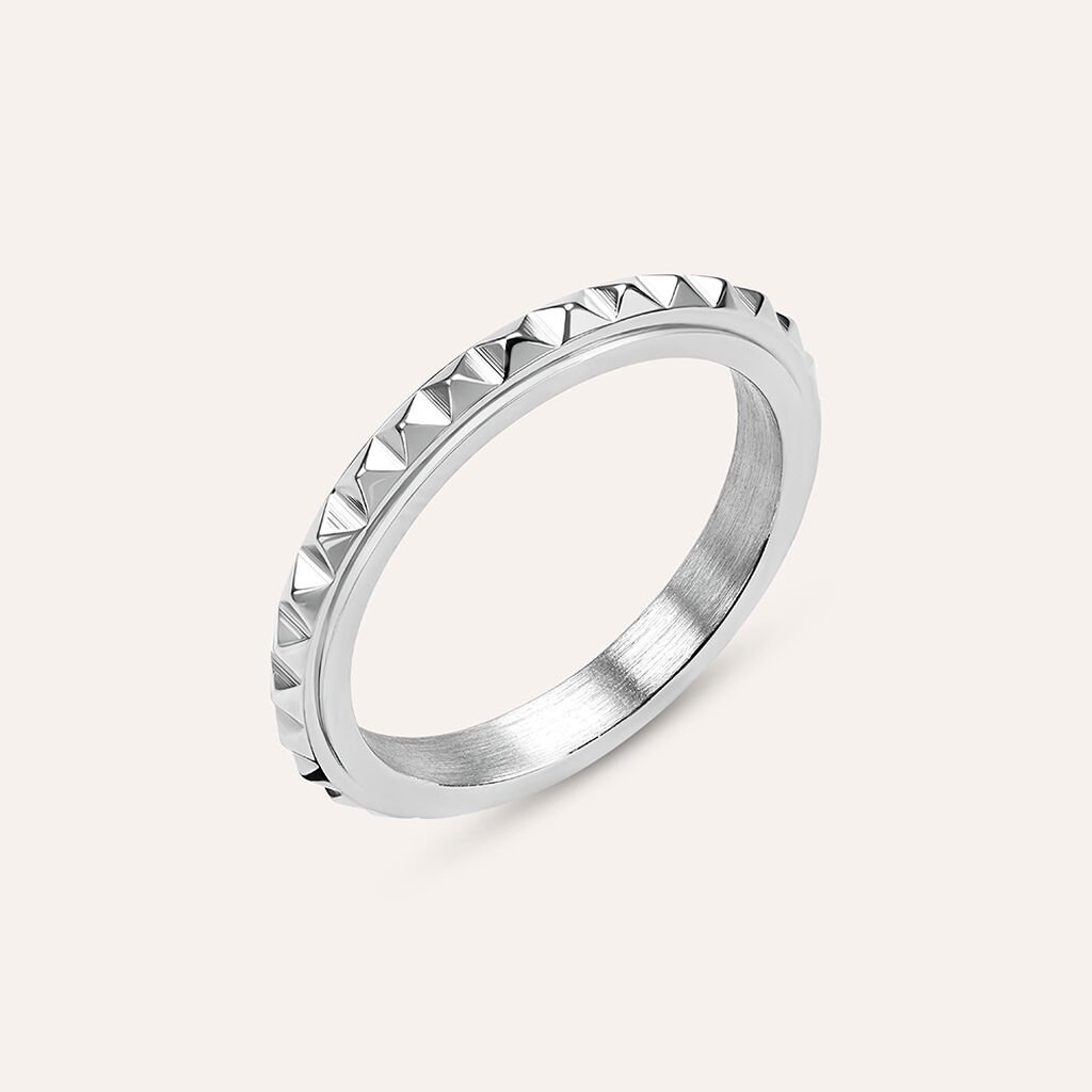 Anello Fedina Man Code Acciaio