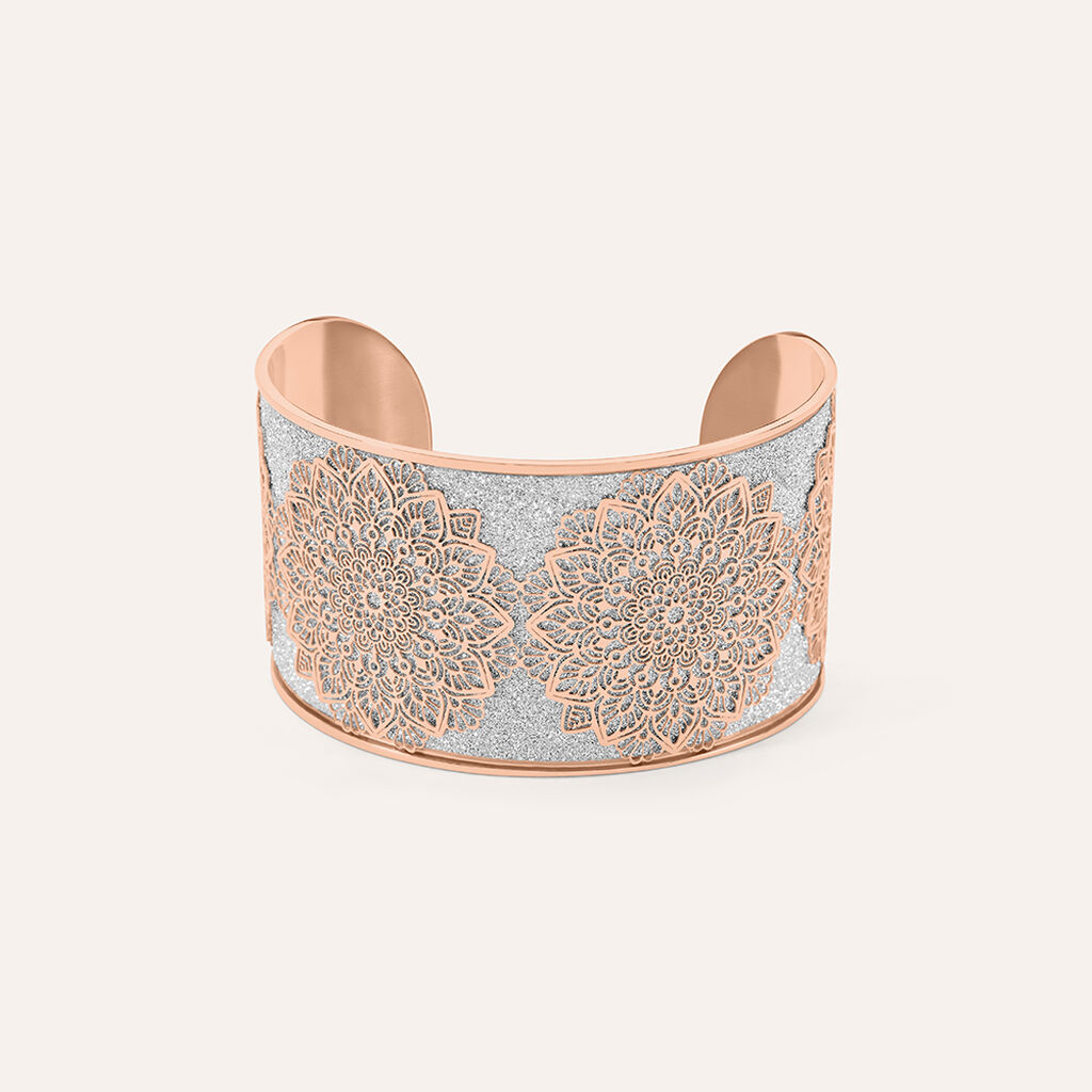 Bangle Lady Shine Acciaio Rosa - Bracciali Rigidi Donna | Stroili