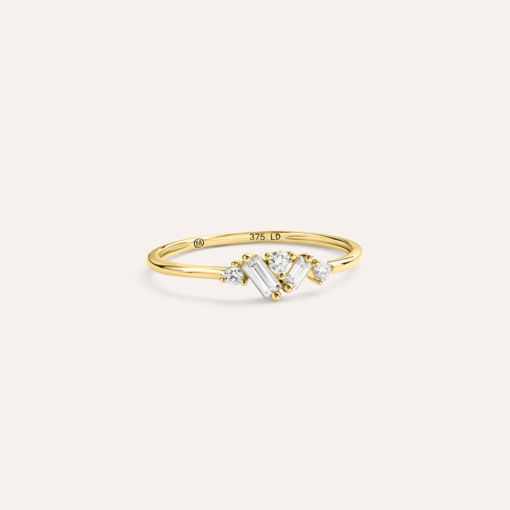 Anello Fantasia Diamade Glam Oro Giallo Diamante Lab-Grown - Anelli con Pietre Donna | Stroili