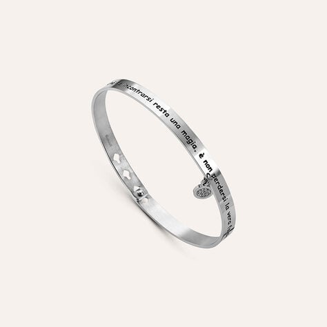 Bangle Sunrise Acciaio Cristallo - Bracciali Rigidi Donna | Stroili