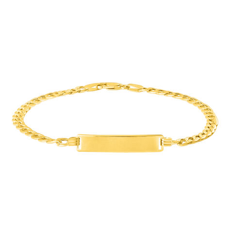 Bracciale Con Targhetta L'homme Or Oro Giallo - Bracciali con Incisione Uomo | Stroili
