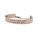 Bangle L'amore non è quello che vogliamo sentire. Ma quello che sentiamo senza volerlo in acciaio rosatoBracciale in corda e acciaio con ciondolo a croce marrone - Bracciali Donna | Stroili