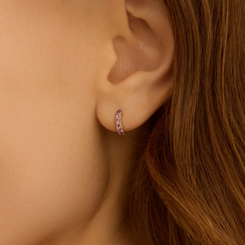 Orecchini A Cerchio Toujours Oro Giallo Cubic Zirconia - Orecchini a Cerchio Donna | Stroili