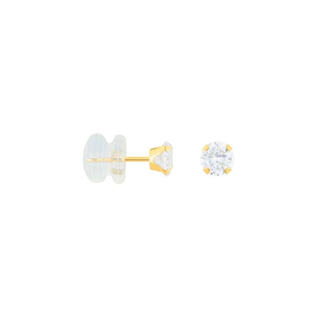 Orecchini Lobo Punto Luce Bon Ton Oro Giallo Cubic Zirconia - Orecchini a Lobo Donna | Stroili