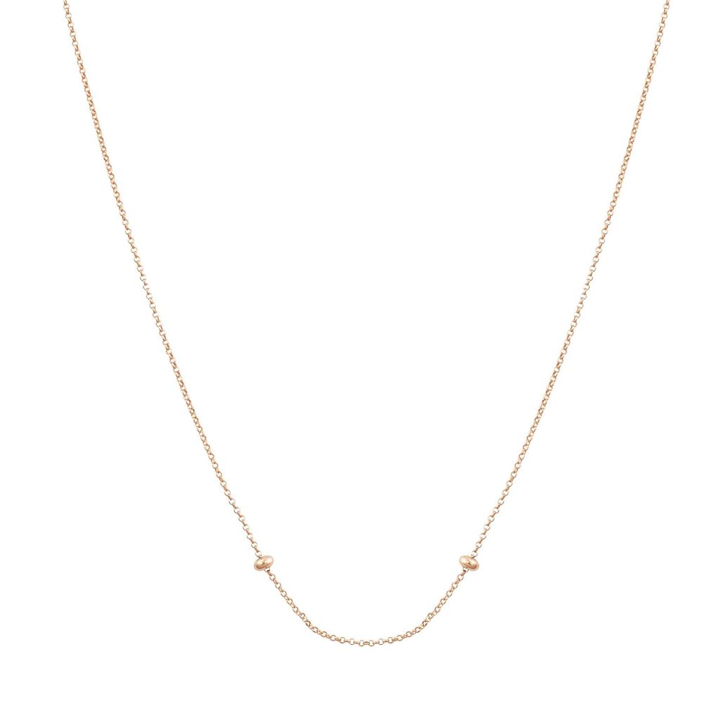 Girocollo maglia rolé in argento 925 rosato e glitter - Collane  | Stroili
