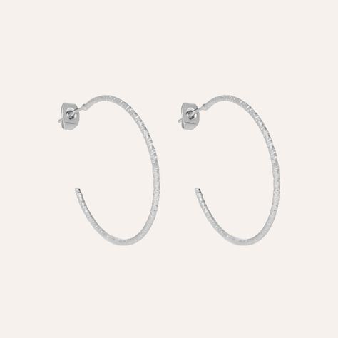 Orecchini a cerchio in acciaio - Orecchini a Cerchio Donna | Stroili