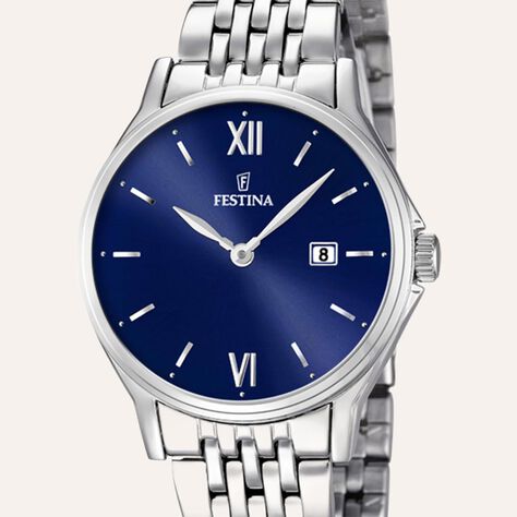 Orologio Al Quarzo Festina Acero Classico F16748/3 - Orologi con Datario Donna | Stroili