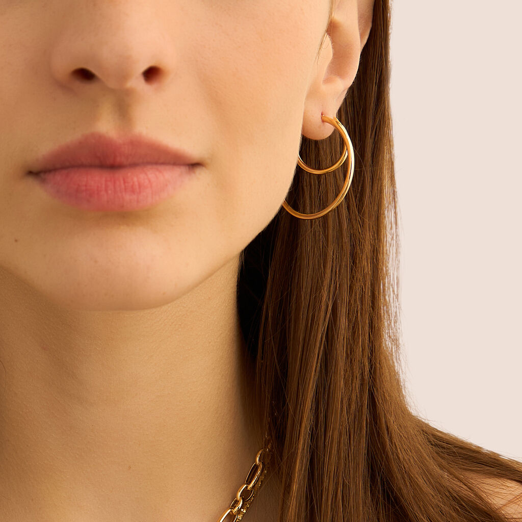 Orecchini A Cerchio Toujours Oro Giallo - Orecchini a Cerchio Donna | Stroili