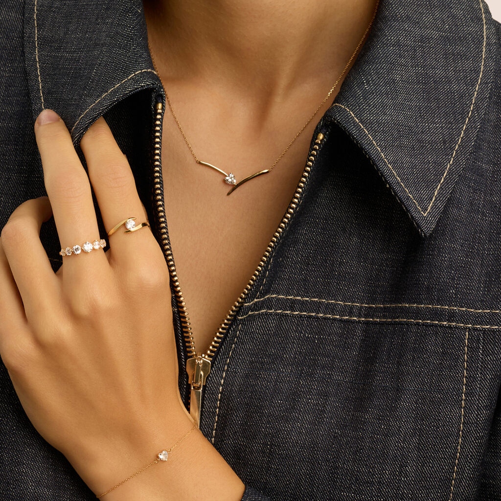 Collana Claire Oro Giallo Cubic Zirconia