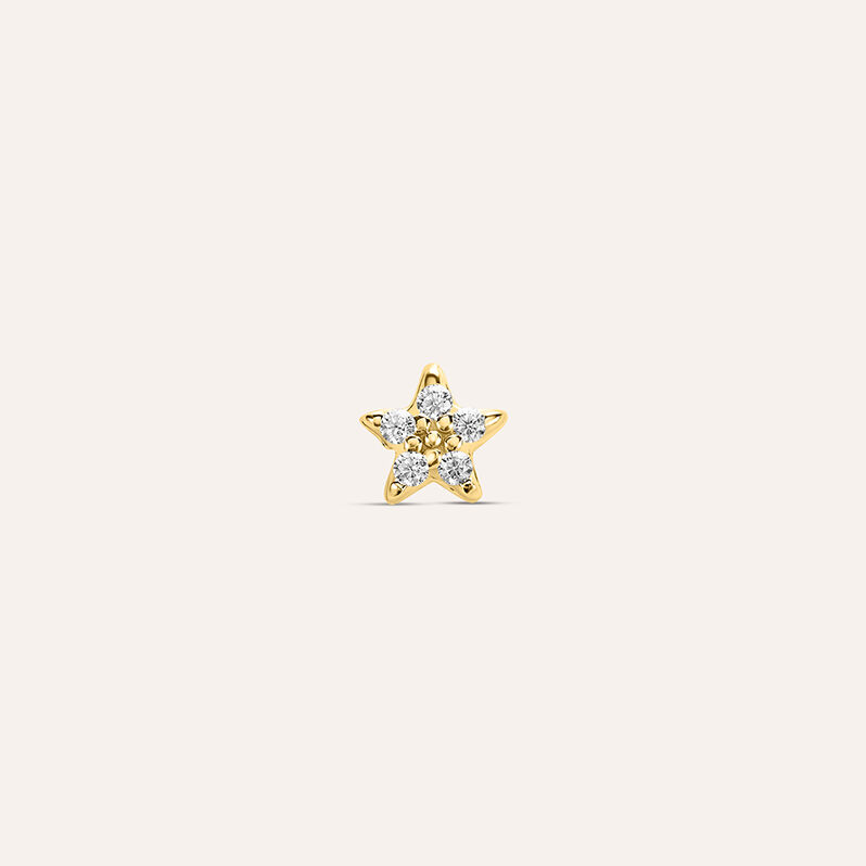Piercing Orecchio Tragus Helix Conch Bon Ton Oro Giallo Cubic Zirconia - Piercing Orecchio Donna | Stroili