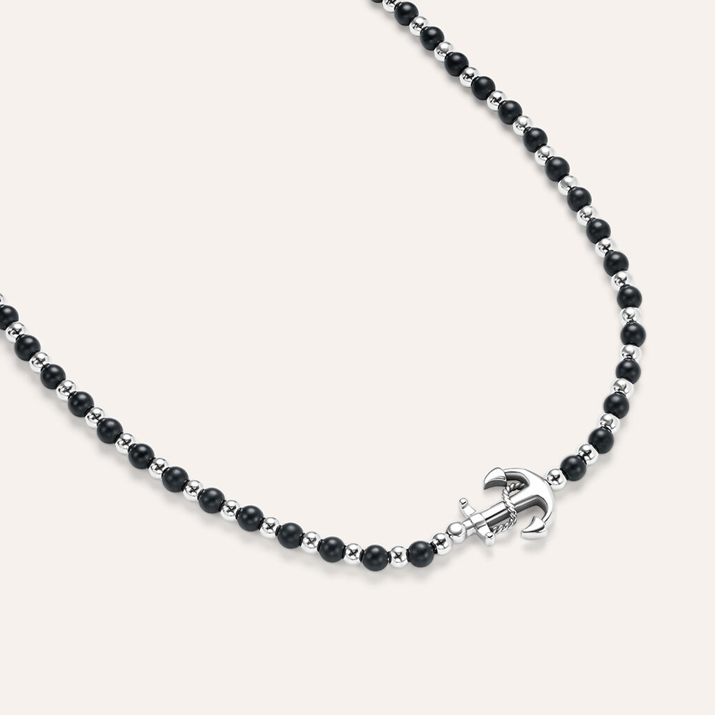 Collana Man Code Acciaio Agata - Bracciali Uomo | Stroili