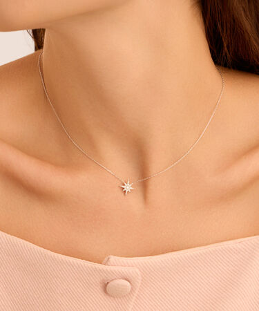 Collana Sophia Oro Bianco Diamante