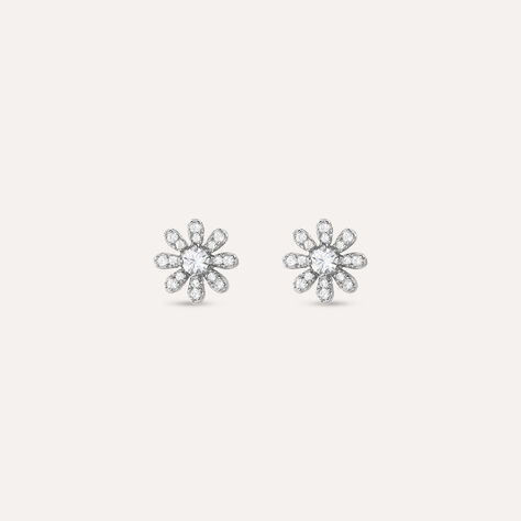 Orecchini Lobo Silver Moments Argento Rodiato Cubic Zirconia - Orecchini a Lobo Donna | Stroili