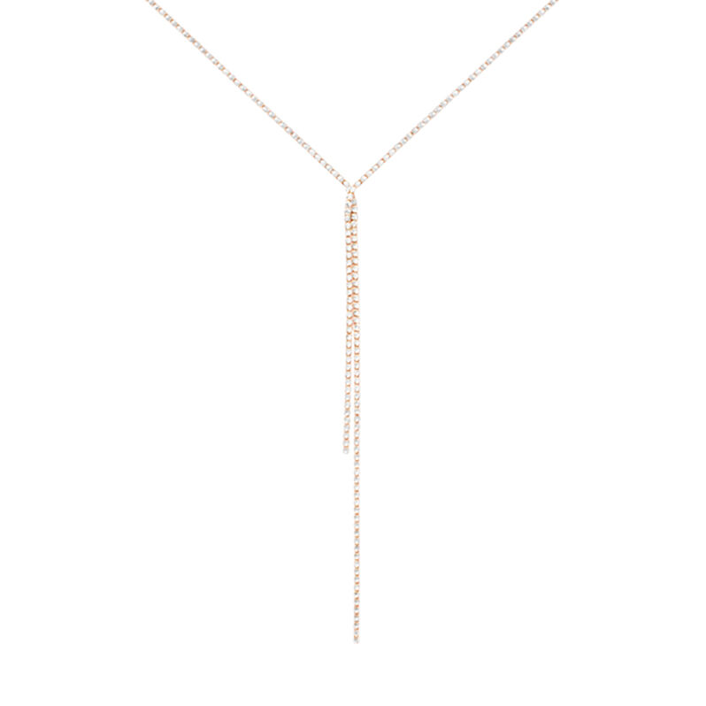 Collana Tennis Romantic Shine Metallo Rosa Cristallo - Collane Tennis Donna | Stroili