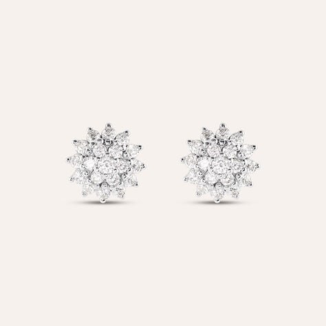 Orecchini Lobo Silver Elegance Argento Rodiato Cubic Zirconia - Orecchini a Lobo Donna | Stroili