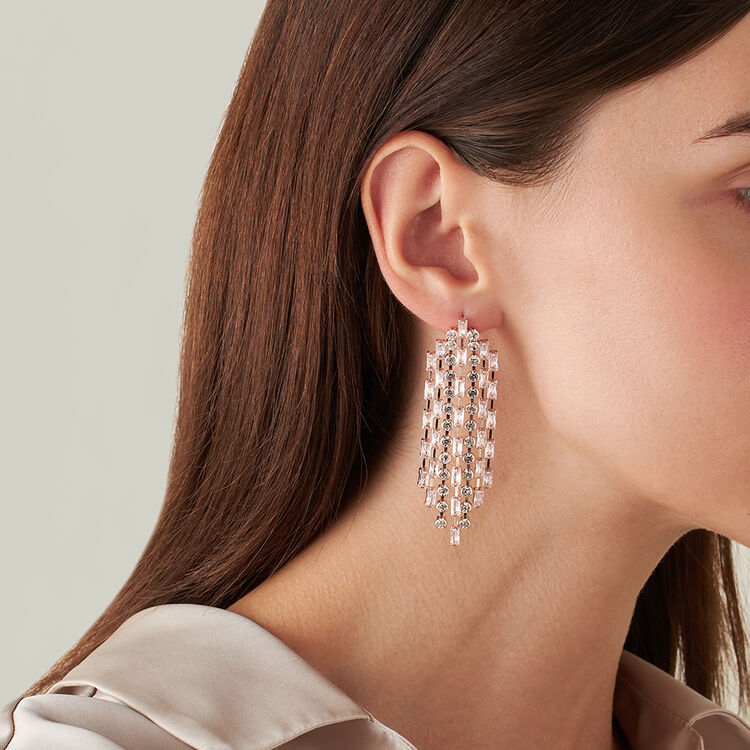 Orecchini In Oro 18 Karati Con Perle Di Tahiti E Diamanti - Vendita - Foto 13