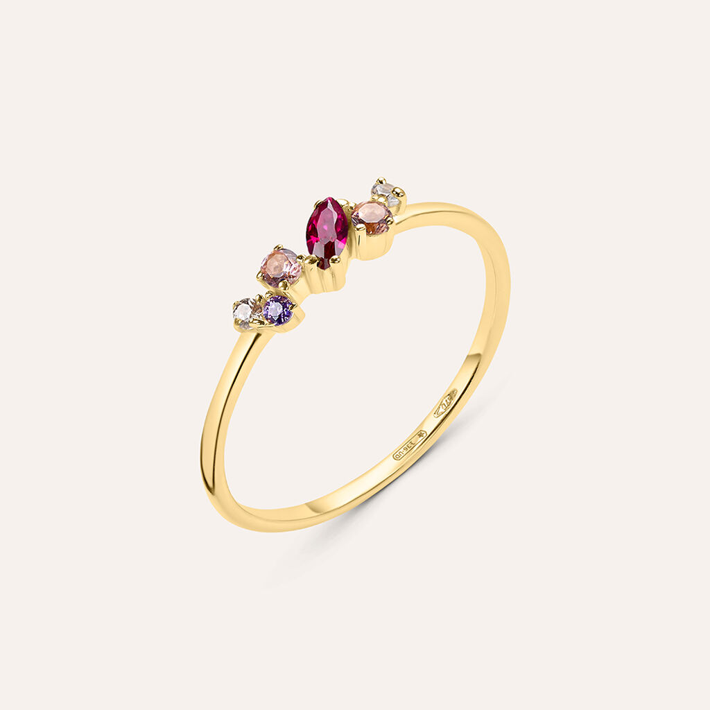 Anello Fantasia Claire Oro Giallo Cubic Zirconia - Anelli con Pietre Donna | Stroili