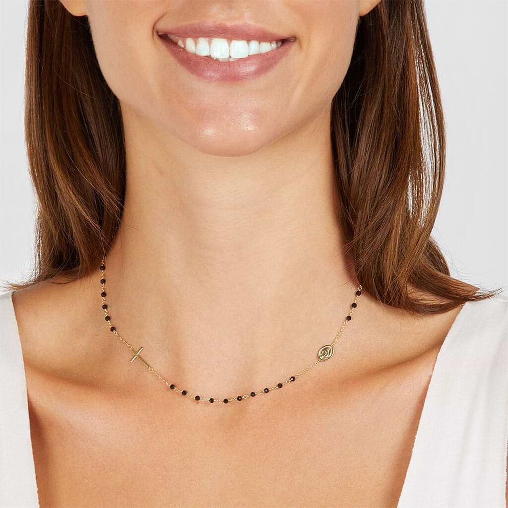 Collana Rosario Holy Oro Giallo Spinello - Collane Rosario Donna | Stroili