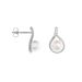 Orecchini Lobo Gabrielle Oro Bianco Perla D'Acqua Dolce Cubic Zirconia - Orecchini a Lobo Donna | Stroili