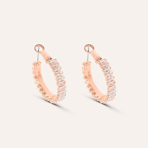 Orecchini A Cerchio Romantic Shine Metallo Cristallo - Orecchini a Cerchio Donna | Stroili