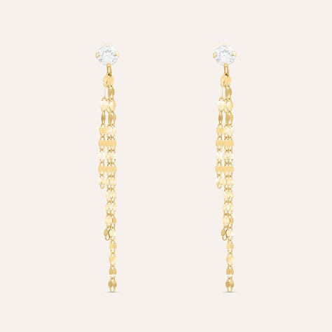 Orecchini Pendenti Claire Oro Giallo Cubic Zirconia - Orecchini Pendenti Donna | Stroili
