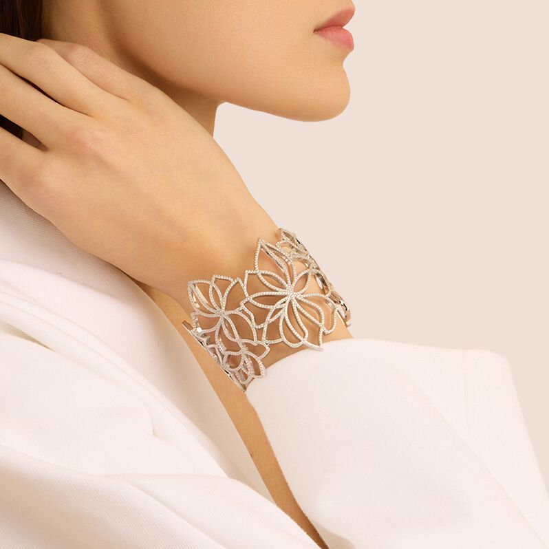 Bangle Silver Elegance Argento Rodiato Cubic Zirconia - Bracciali Rigidi Donna | Stroili